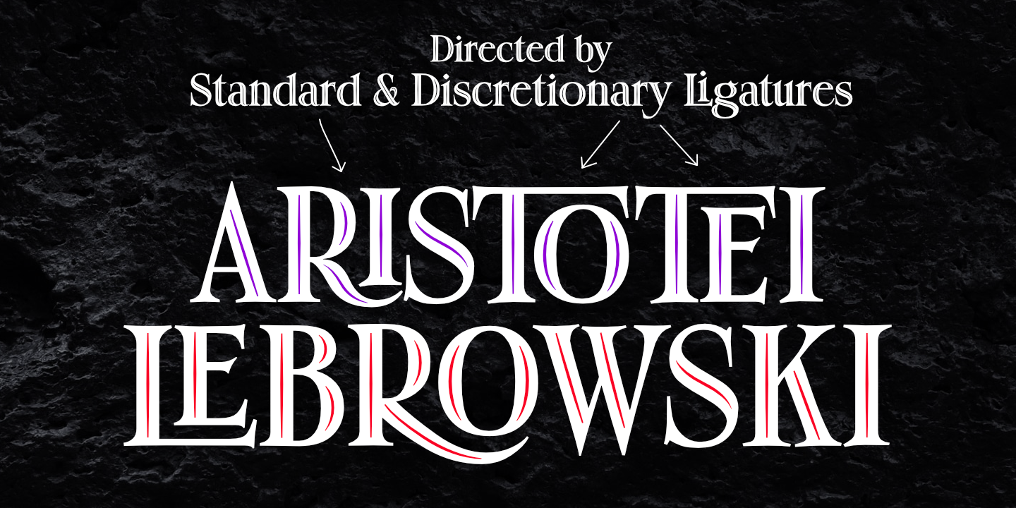 Boromir Caps Shadow Stripes Font preview